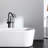 Matt Black Freestanding Bathtub Faucet With Hand Shower - Metal Structure 44.47 In. Depth, 7.82 Width, 7.09 Height Full Spray Bathroom Remodel Initiative Build Body