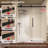 56" - 60" W X 76'' H Frameless Single Sliding Shower Door Bypass Matte Black Glass Door Alcove Bathroom Shower Door with Clear Tempered Glass