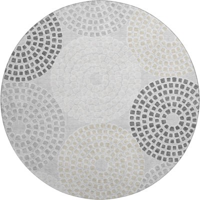 Premium Machine Washable Prisco Gray Rug