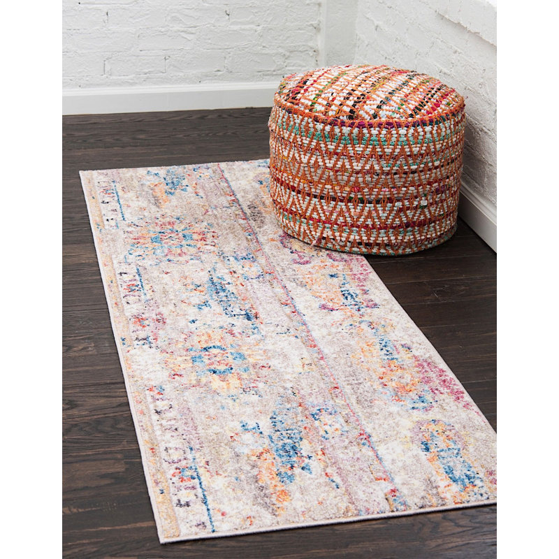 Geometric Indoor Rug, Runner 2'2" x 6'