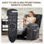 Fauteuil inclinable électrique surdimensionné avec massage chauffant et poche latérale-1781818812