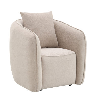 Beige Chenille Chair