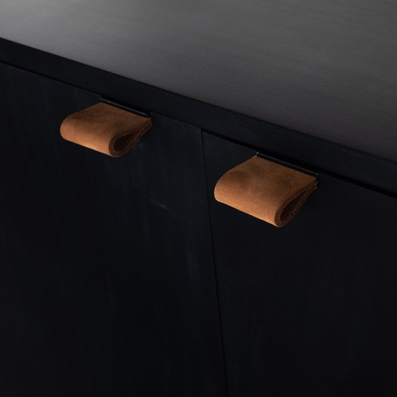 Trey Bookcase, Black Wash