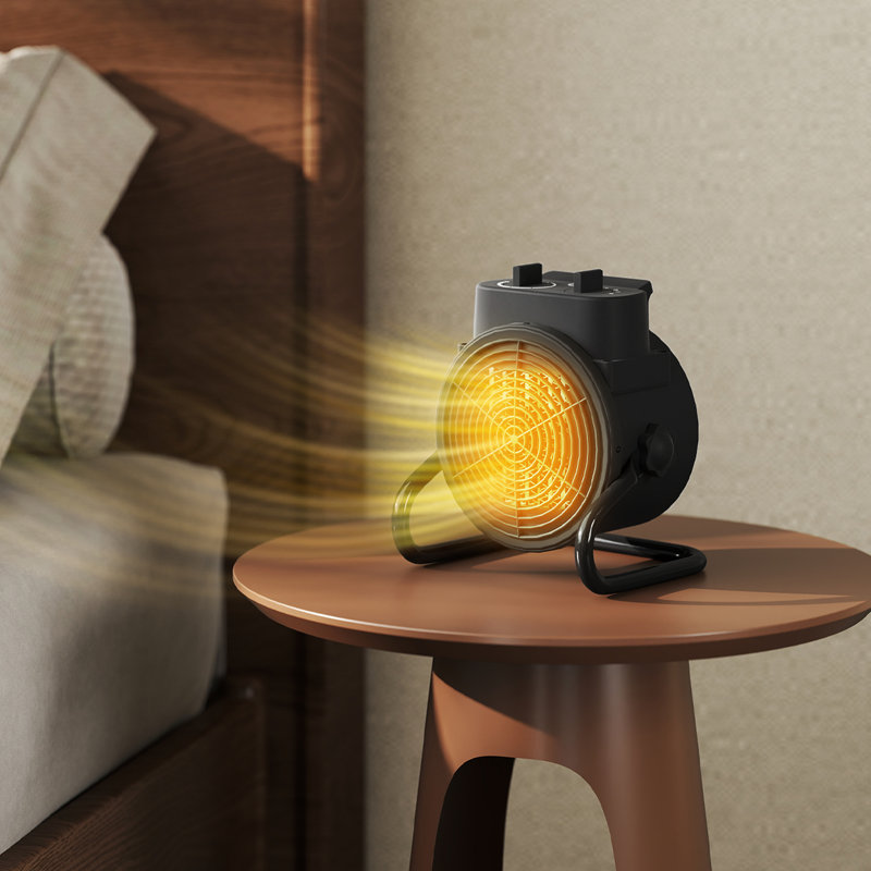 HOMCOM 1000 Watt 6824.28 BTU Electric Tower Space Heater with Adjustable Thermostat, Black