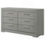 Commode 6 tiroirs ultrabrillante