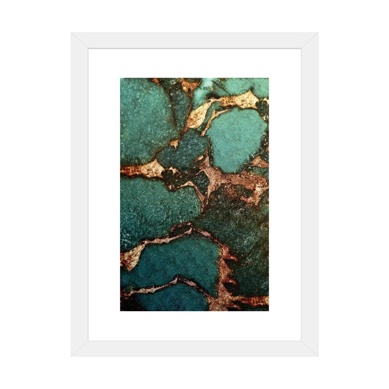 «Emerald» - reproduction d'art, H 24 po x l 16 po x P 1 po, Papier blanc
