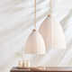 Olsen Single Light Rattan Dimmable Pendant
