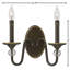 Applique murale 2 lumières Eleanor-1030325798