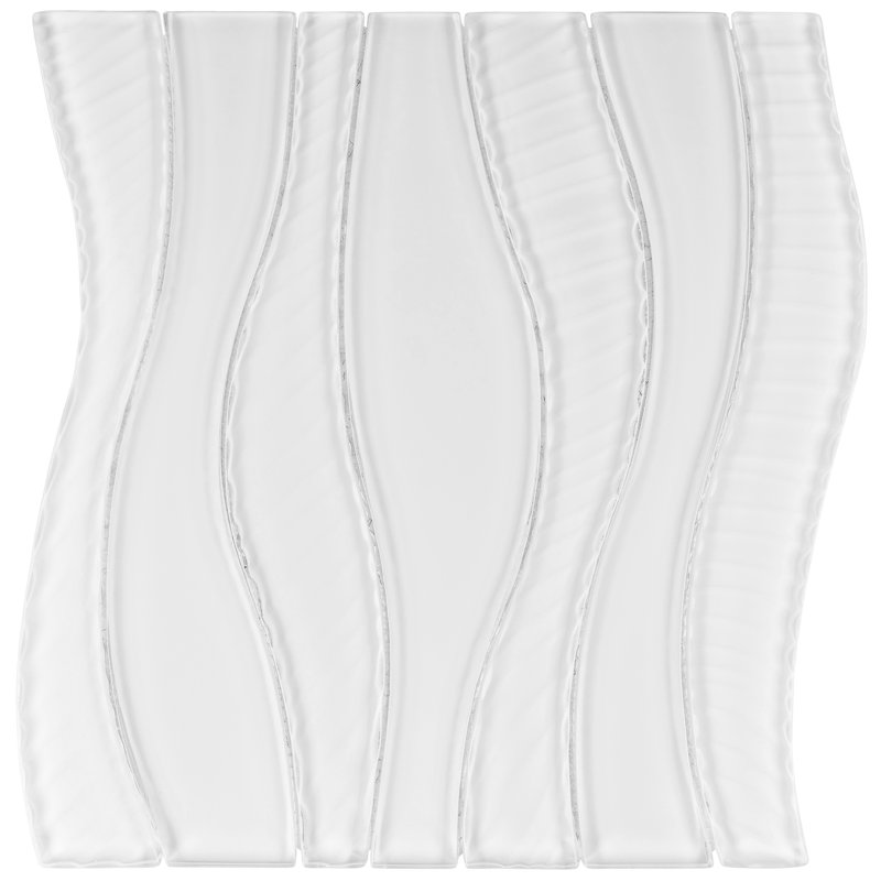 Curvation Specialty 1" x 2" Glass Mosaic Tile, Hourglass