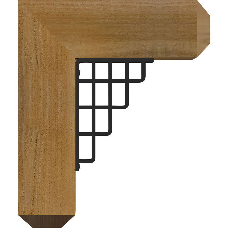 Support triple Ironcrest de 4 po Diane, H 12 po x P 9 1/2 po, Cèdre rouge de l'Ouest l 4 po x T 2 po (sciage br