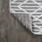 Diaundra High-Low Pile Moroccan Diamond Modern Black/Ivory Indoor/Outdoor Rug-297054738