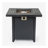 28-inch Iron Square Propane Fire Pit Table
