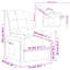 Fauteuil de massage en tissu taupe VidaXL-588492829