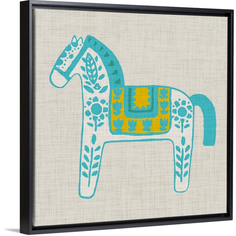 Silverhill Animals Canvas Art, Black Floating Frame, 12" H x 12" W x 1.75" D