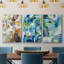 Marée basse, reproduction sur toile 3 pièces-91891413-91891414
