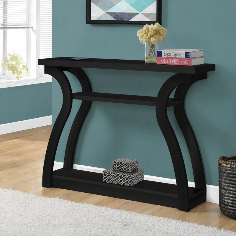 Accent Console Table, Laminate for Living Room - Black