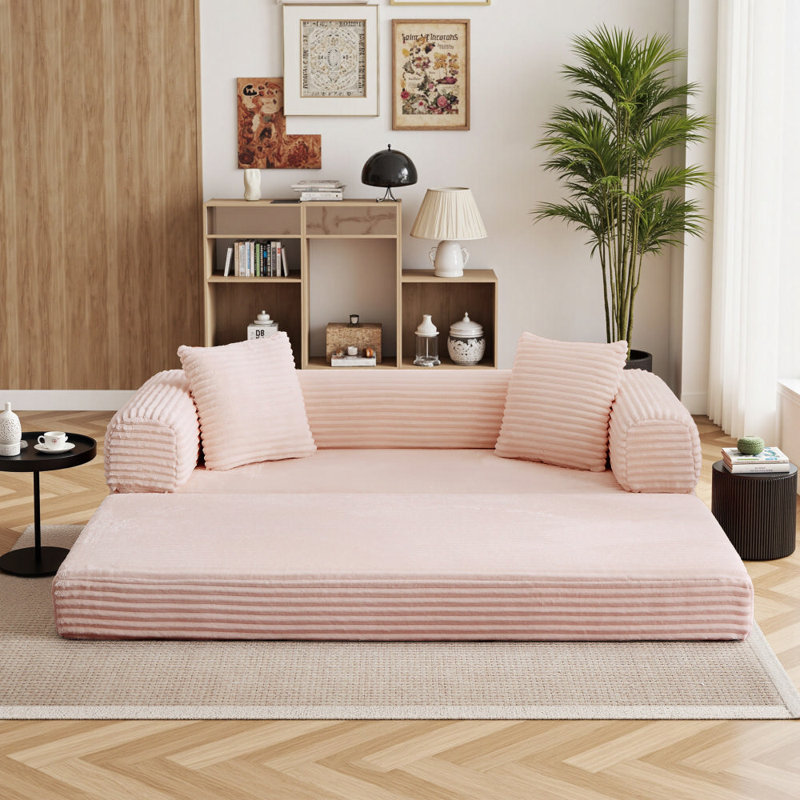 Canapé-lit convertible Boneless, Rose