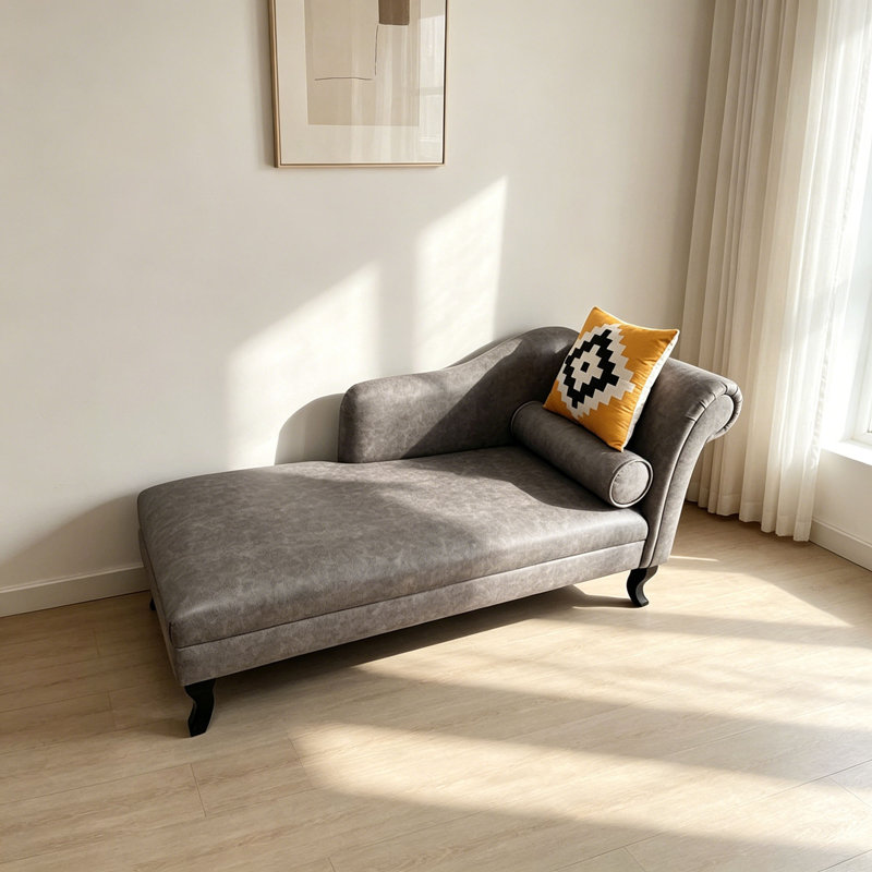 Simple indoor leisure chaise lounge, Orienté à droite