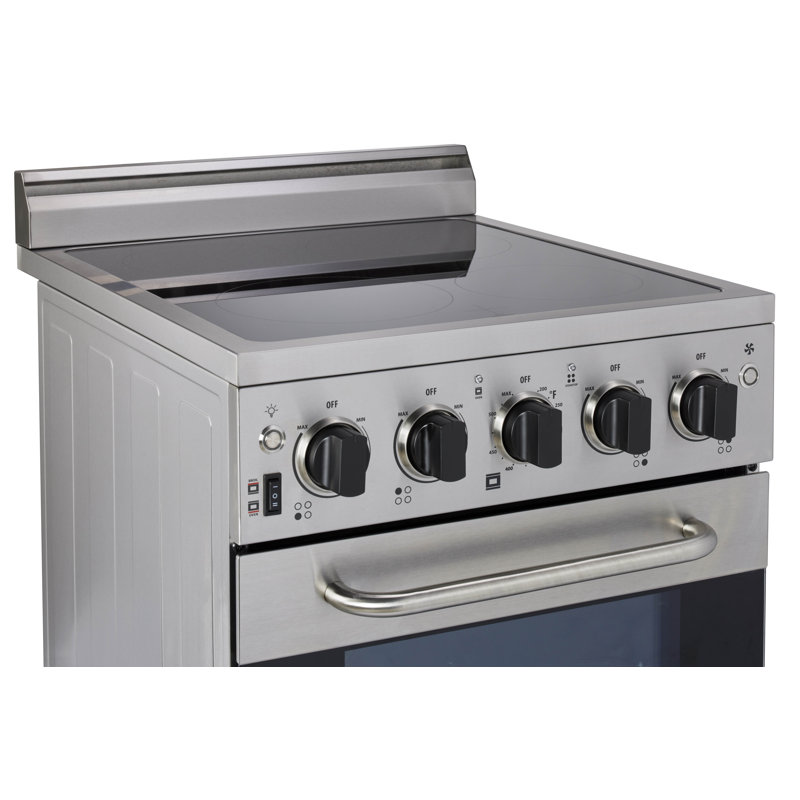 Prestige 20" Stainless Steel Freestanding Electric Range with Convection Oven