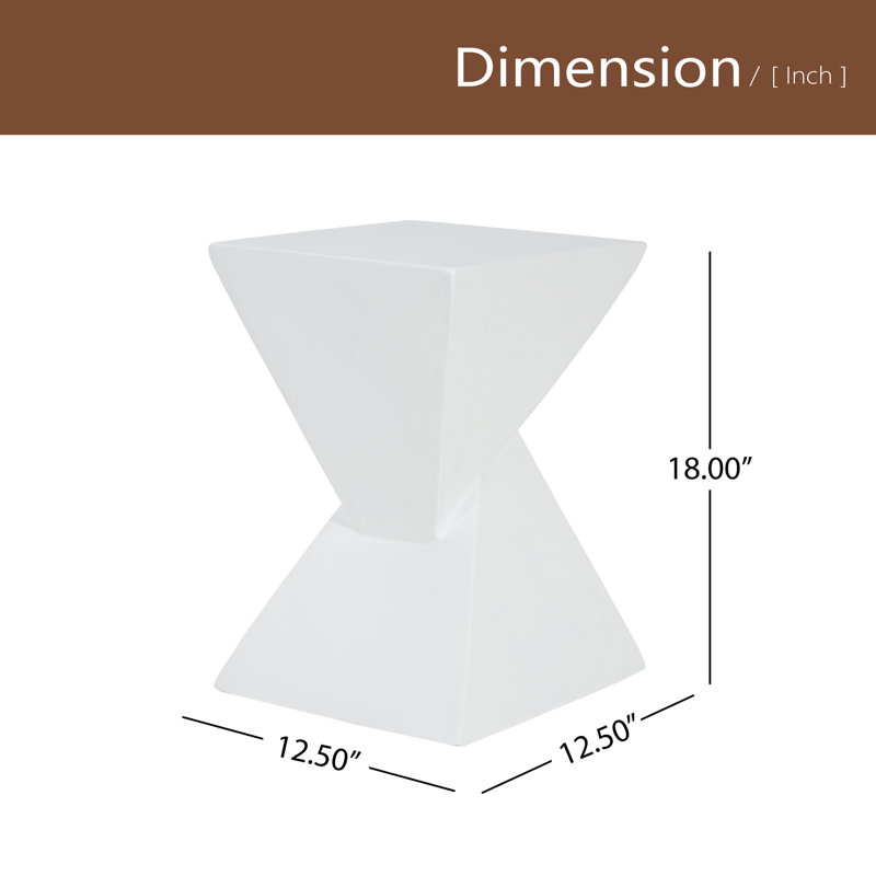 Table d'appoint All Weather MGO X Design, Blanc