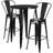 Genece Round Metal Indoor-Outdoor Bar Table Set with 2 Stools-395728733-316699290