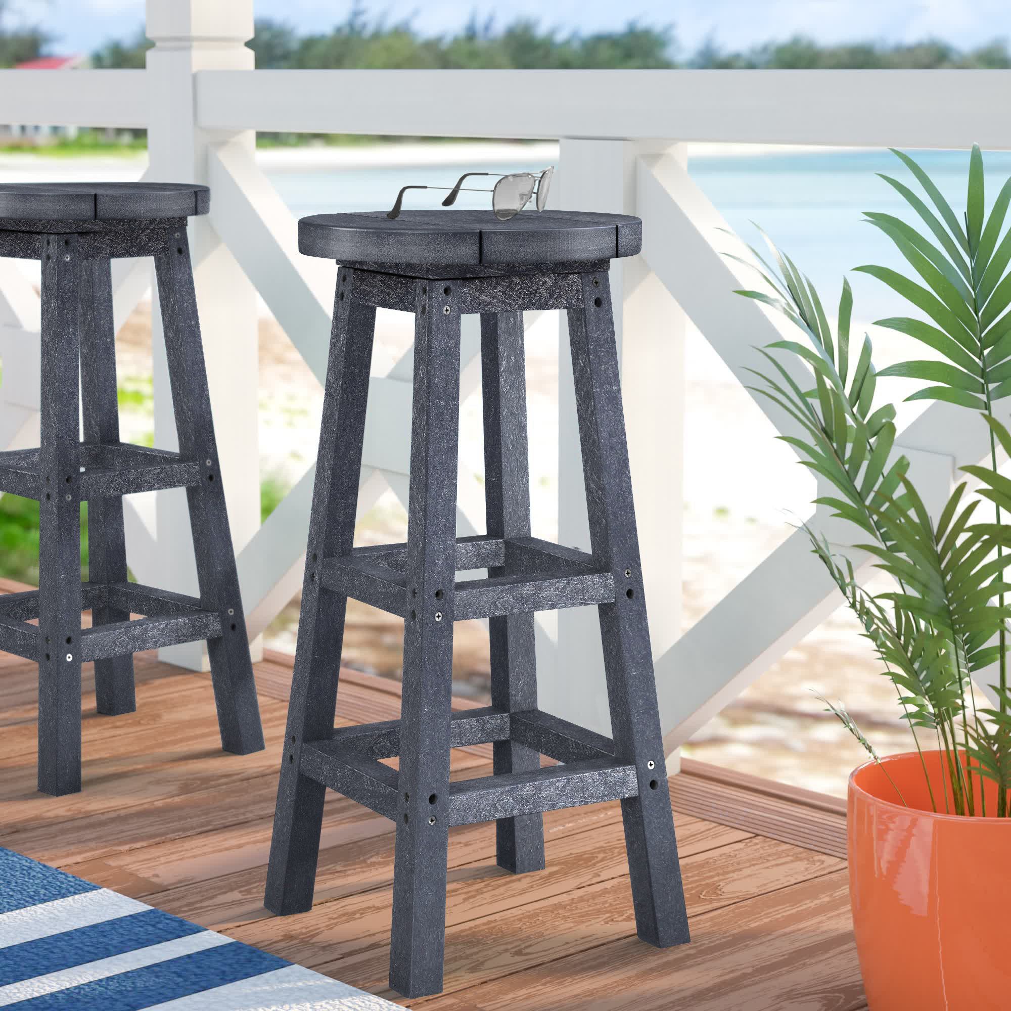 Andover Mills™ Knaack Outdoor Stool Reviews Wayfair