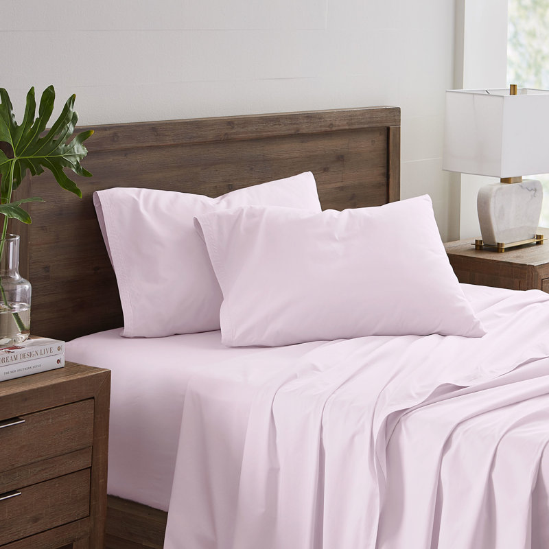 Martex Solid Microfiber Sheet Set, Light Gray, King Sheet Set + Fitted Sheet + 2 Pillowcases