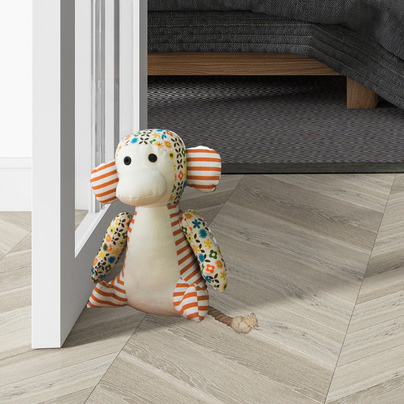 Monkey Fabric Floor Door Stop, 1 Door Wedge