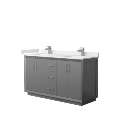 Ensemble de meuble-lavabo double 60 po Strada