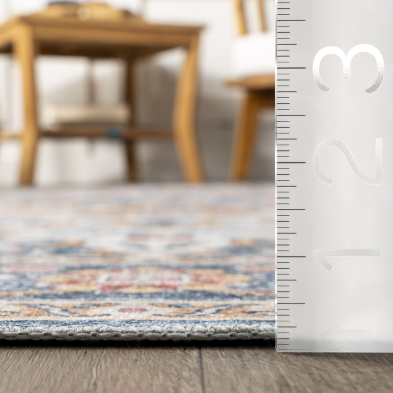 Emi Traditional SplashGuard Machine Washable Area Rug, Rectangle 9' x 12'