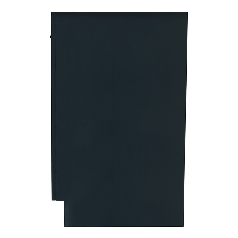 60" Double Bathroom Vanity Base Only, Matte Black, Midnight Blue