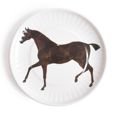 STALLION LG. PAPER PLATES SET OF 4