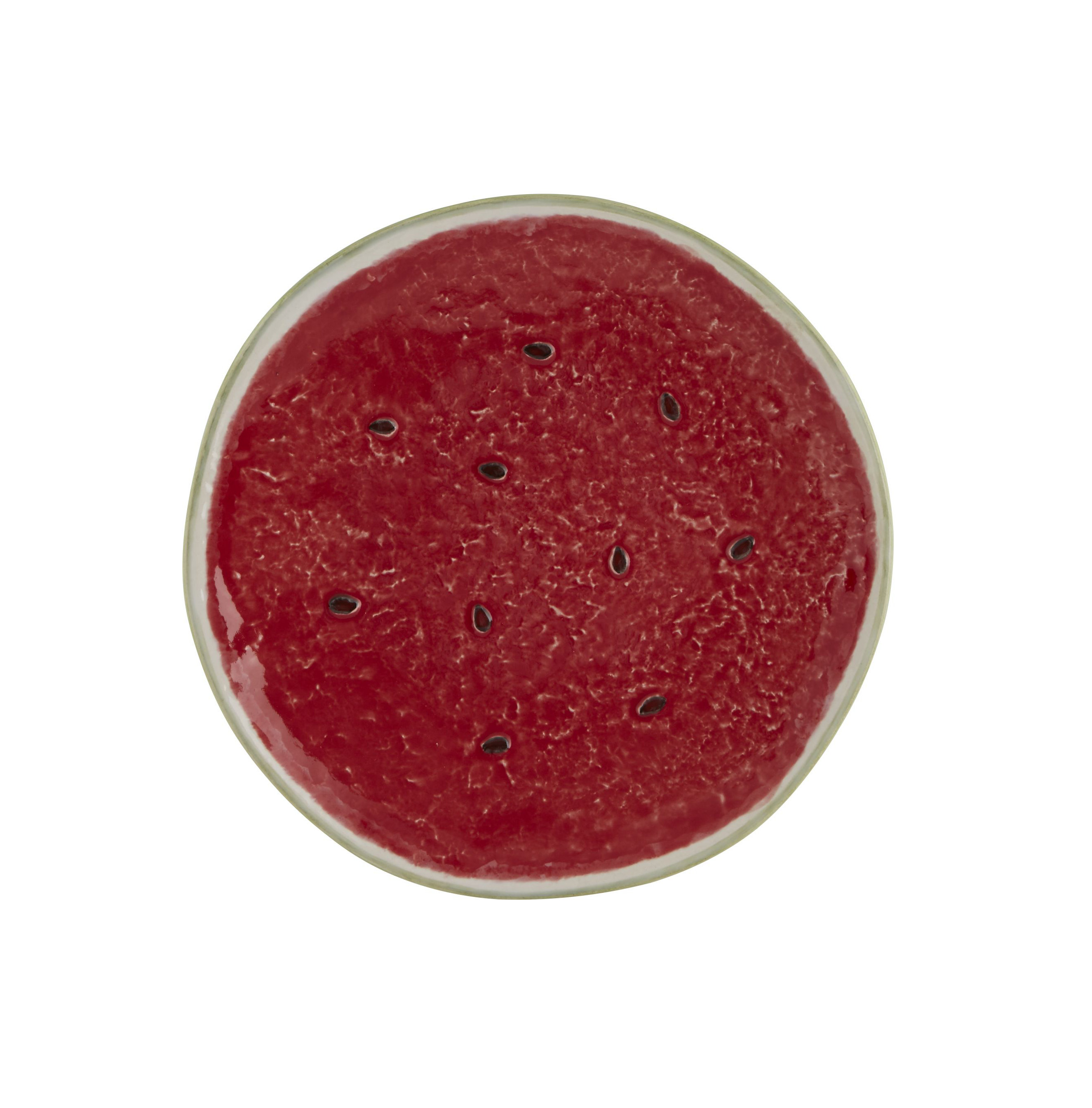 Bordallo Pinheiro Watermelon Dessert Plate - 8.25 Inch Earthenware Ceramic Plate, Made In Portugal