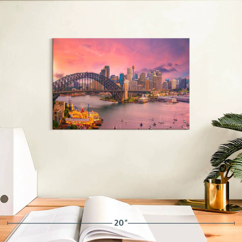 Nicci, rose, port de Sydney, horizon, H 8 po x l 12 po