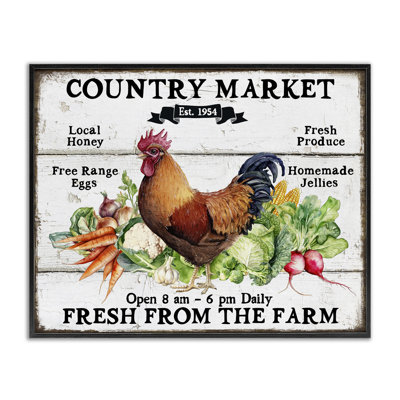 Art de giclée de légumes du marché champêtre par Creatif Belle