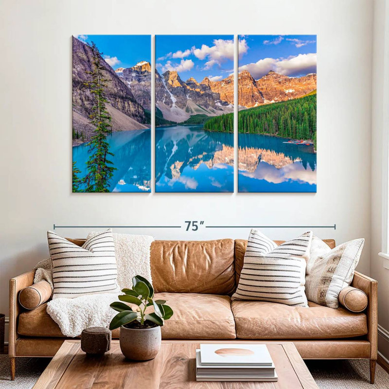 Alvord Reflection At Moraine Lake, 42" H x 65" W