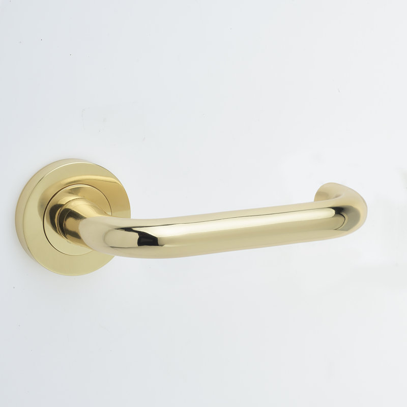 Thame Door Handle, Polished Brass
