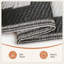 Tapis d'extérieur réversible, tapis d'extérieur imperméable en plastique, noir et brun-787709013-787709014