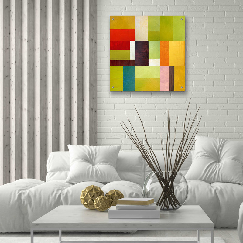 «Color Study Abstract 2» par Michelle Calkins, H 24 po x l 24 po x P 0,2 po