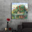 «Geranium Bench Crop» par Carol Rowan, August Grove®, art mural en verre acrylique-1406287570