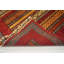 Aryana Wool Striped Area Rug in Red