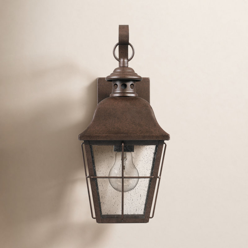 Merton Steel Wall Light, Copper Bronze