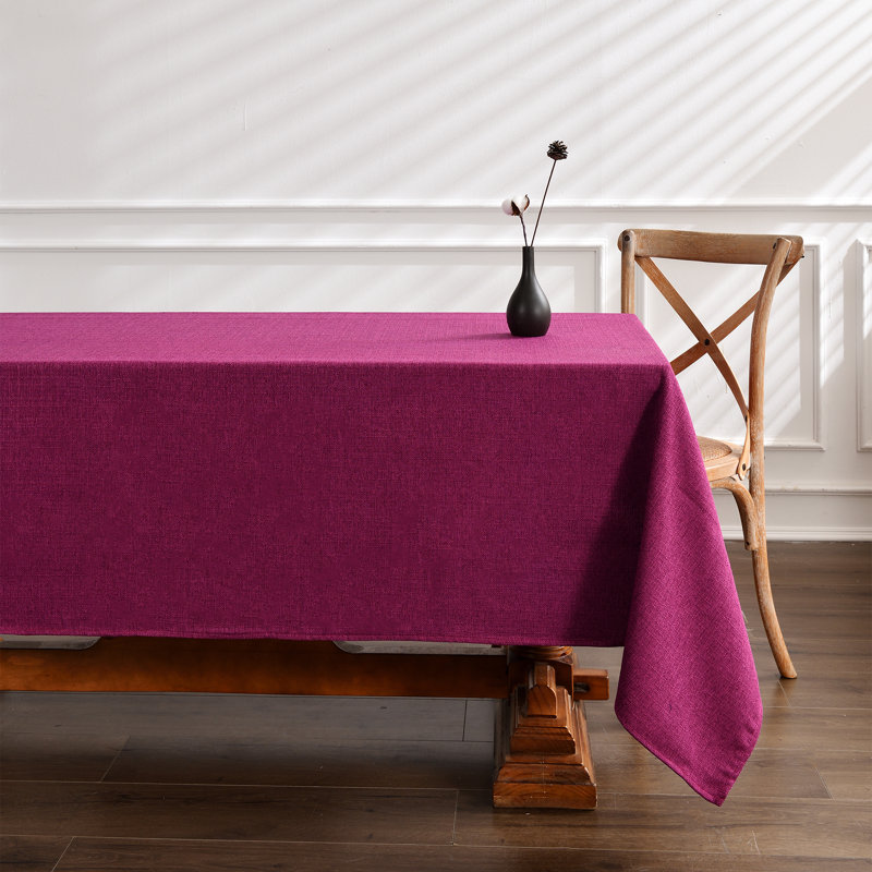 Joselyn Rectangle Stain Resistant Tablecloth, 70" L x 55" W, Purple
