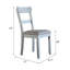 Chaise d'appoint en tissu deux tons House (ensemble de 2)
