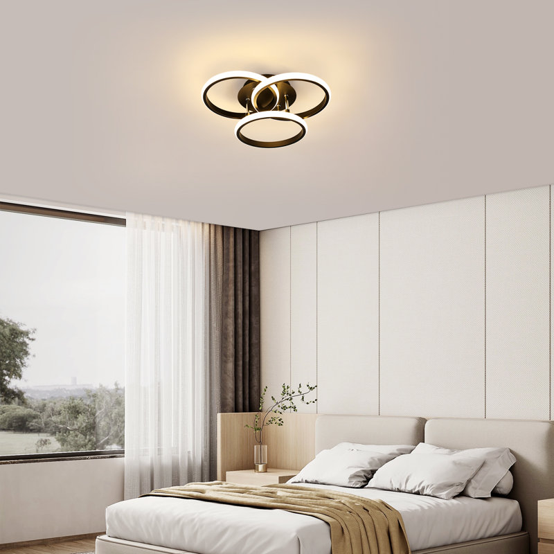 Aimes Acrylic LED Semi Flush Mount