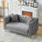 Chesterfield Velvet Sofa with Deep Seating Button Tufting and Nailhead Accents for Elegant Living Spaces-597702553
