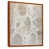 Toile avec cadre flottant brun