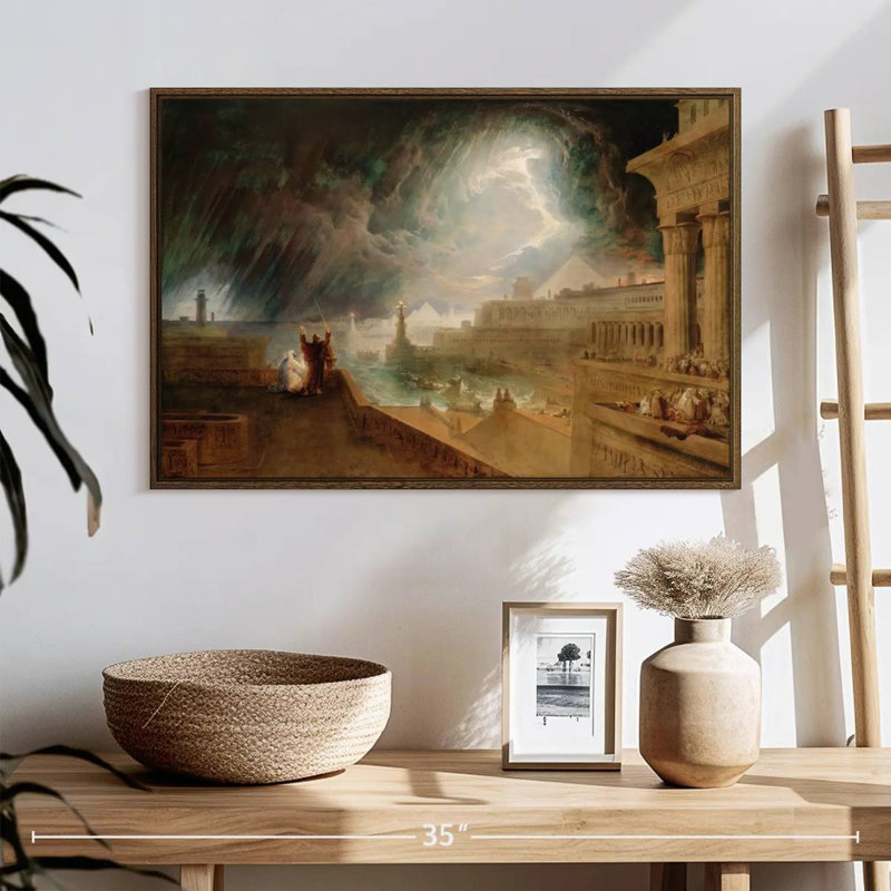 The Seventh Plague, 25" X 17", Floating Frame Walnut
