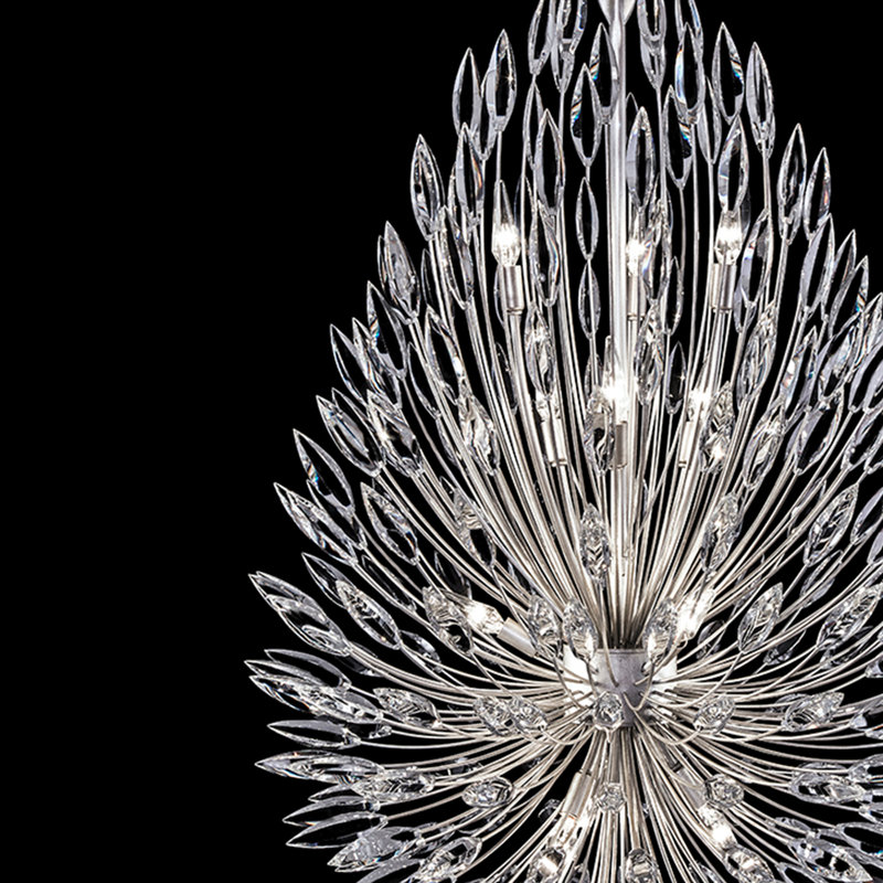 Lily Buds 12 - Light Chandelier, Gold