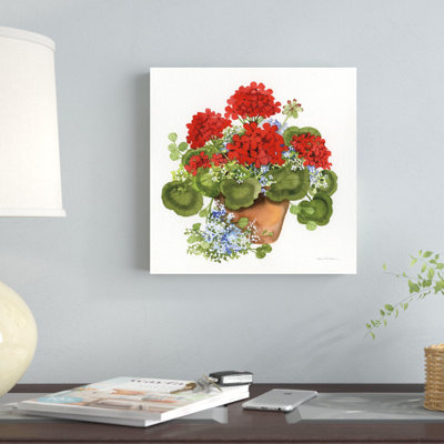 " Geranium Tea II " by Kathleen Parr McKenna Painting Print